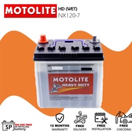 [ NX120-7 | NX120-7L | D31R | D31L ] Motolite Heavy Duty WET | Car Battery Bateri Kereta | Toyota Hi