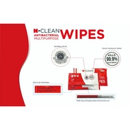 H-CLEAN isopropyl antiseptik Alcohol wipes 70% tisu basah sachet 1 pcs Tissue Basah Steril