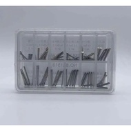 1.0mm 1.2mm 1.4mm Thread Watch Band Link Screw Type Pin with 1.0mm to 1.8mm Shaft Diameter W2448