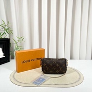 LV路易威登 mini小麻將 經典老花鏈條肩帶 可diy斜挎 氣質百搭 可愛乖巧 容量足夠