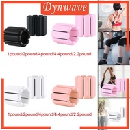 [Dynwave] 2Pcs Wearable Weights Arm Weights Adjustable Wrist Weights for Women Men Walking Yoga Stre