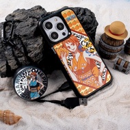 海賊王ONE PIECE 娜美 iPhone 16 Galaxy S25氣墊防摔/鏡面手機殼