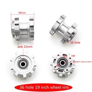 15MM Aluminum Front & Rear Rim Hub Wheel Fit For 36 Hole 16 Inch 19 Dirt Pit Bike ATV Inch Motocross