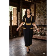 BORNEO DRESS PEPLUM DRESS LONG BORNEO DRESS DINNER DRESS KAAMATAN DRESS KADAZANDUSUN DRESS