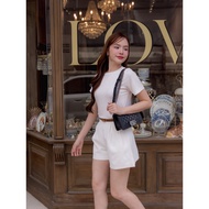 #JBS2090 Giselle Basic Set* เซ็ทเสื้อ+กางเกง+เข็มขัด