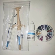 Mini Dental Braces And Gems Glue, BONUS Dental Gems