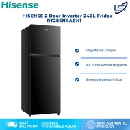 Hisense 240L 2 Door Inverter Fridge Refrigerator Peti Sejuk