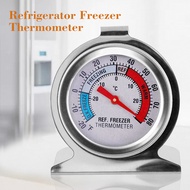 1pc Stainless Steel Fridge Freezer Thermometer Hanging Refrigerator Gauge Home