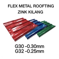 Metal Roofing Zinc / Zink Kilang / Zinc Colour / Zink Warna / Zink Biru / Zinc Besi C-chanel/ Besi B