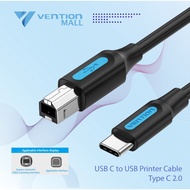 Vention USB Type C to B 2.0 Data Cable Printer Cable Scanner Mixer Camera 2M