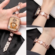 Clover Flower Diamond Senior Luxury Strap for Metal Redmi Watch 5 4 Active/Lite Small Waist Slim Str