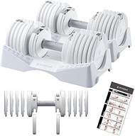 BYZOOM FITNESS Adjustable Dumbbell – 27.5LB Pair Set of 2 – 10-in-1 Compact Adjustable Weights for H