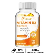 GREVIP Riboflavin Vitamin B2 Capsules helps improve energy mental clarity metabolism and cell functi