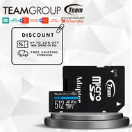 Team Group ELITE Micro SDXC U3 V30 A1 512GB/1TB 100MB/s W/ Adapter