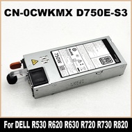 0CWKMX D750E-S3 For DELL R520 R530 R620 R630 R720 R730 R820 T420 T620 R530XD R730XD Server 750W Powe