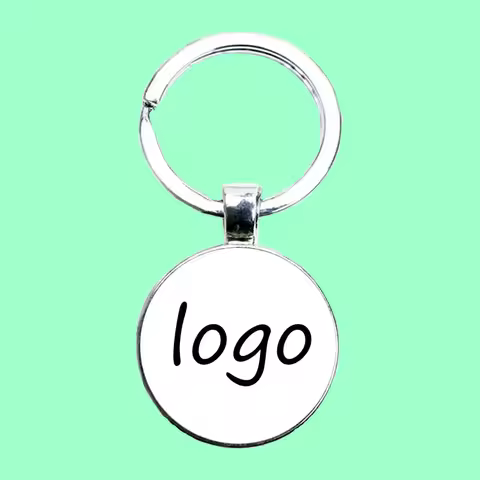 DIY custom color pendant keychain, custom personalized logo keychain, custom black and white photo k