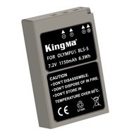 [KingMa] BLS-5 / BLS-50 / BLS-1 Camera Replacement Battery for Olympus Cameras using BL5 / BLS50 / BLS1 type batteries