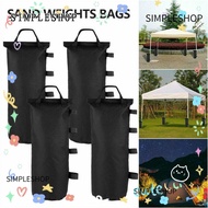 SIMPLESHOP 1/4Pcs Tent Sandbag, with Handle Canopy Garden Gazebo Foot Leg, Durable Black Party Tent 