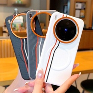 Magnetic Case For VIVO X200 Ultra VIVO X200 Pro Mini X300 Ultra X200S X200S Colored Splicing PU Leat