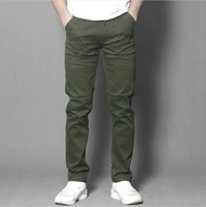 celana chino hijau army / celana panjang chino pria / Arten Jeans