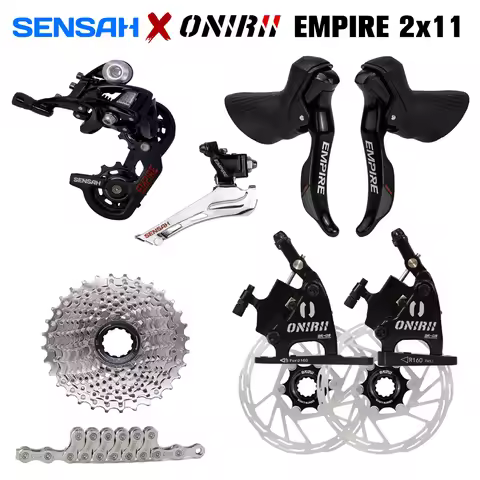 SENSAH EMPIRE 2x11 Speed, 22s Road Groupset, Shifter Rear Derailleurs + Front Derailleurs Cassette/C