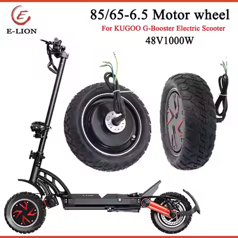85/65-6.5 Vacuum Tyre 48V 1000W Hub Motor for KUGOO G-Booster Electric Scooter Front and Rear Wheel 