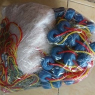 Jaring Udang Pukat Komplite Siap Pakai.Jaring Nilon 3Lapis 2×25meter