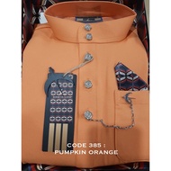 Baju Melayu Elrah 2024 Ultimate 2.0 [PUMPKIN ORANGE] Baju Raya