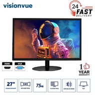 New Monitor LED 27" (computer monitor) with HDMI, VGA,75HZ