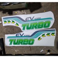 EV K250 turbo door sticker, Kia250 car door sticker (size: 2 stamps). Stamp K250