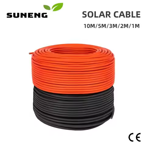 Photovoltaic Cable 2.5mm2 4mm2 6mm2 Solar Power Cable Wire TUV H1Z2Z2-K PV1-F For PV Panels Connecti