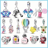 Fit Original Pandora Charm Bracelet Hot Air Balloon Mystery Butterfly 925 Silver Bead Fine Zircon Dangle Charms For Bangle Jewelry Making