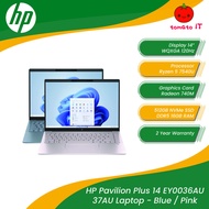 HP PAVILION PLUS 14 EY0036AU/37AU Laptop (14" WQXGA/120Hz/R5-7540U/512GB SSD/16GB DDR5/Win11)