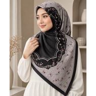 [Part FI] Tudung Bawal Fabulous Colours Cotton Premium Printed Bidang 45 Laser Cut - Square Hijab Bw
