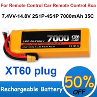 7.4VV-14.8V 2S1P-4S1P 7000mAh 35C Lithium Polymer Battery for Remote Control Car Remote Control Boat