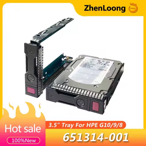 New 651314-001 for HPE DL388 DL380 DL360 Gen10 Gen9 Gen8 3.5'' SAS SATA Hard Disk Drive Caddy HDD Tr