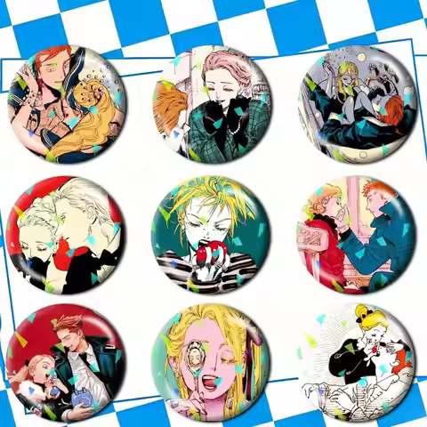Manga E-Emma x A-Aleksander Veil Brooch Badge Backpack Hat Decoration Friendship Gift Custom Support