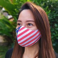 Mask Merdeka 2021 | 3 plys Facemask with Malaysia Flag (Jalur Gemilang) design | Ready Stock