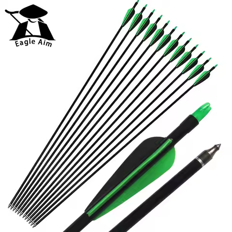 OD 6mm 7mm 8mm Hunting Archery Crossbow 30Inch Fiberglass Arrow Band Replaceable arrow Bolts Spine50