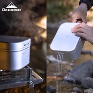 CAMPINGMOON H-1609 OUTDOOR PRODUCTS HARD ALUMINA PORTABLE LUNCH BOX OPEN FLAME HEATING PICNIC CAMPIN
