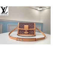 LV_ Bag M55452 '19 Women's DAUPHINE POP Print Medium Waist s Mini Belt s Long Wallet Chain Wallets Purse Clutches Evening Pouches U7EF