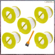 [L E U R] 5pcs Replacement Washable Filter for  18V  PERFORMANCE HAND VACUUM PCL704K, PCL705K,PCL705