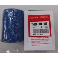 HONDA ACCORD, CITY, CRV, CIVIC, ODYSSEY, STREAM, JAZZ, INSIGHT , BRV OIL FILTER 15400-RTA-004, 15400