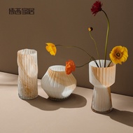 Boxi Home Creative Color Irregular Hydroponic Glass Vase Ornaments ins Home Entrance Living Room Flo