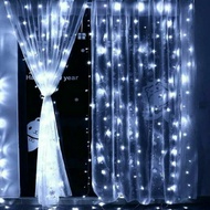 3x2m, 3x3m, 10-strand flashing waterproof outdoor decorative curtain LED string, multiple flashing m