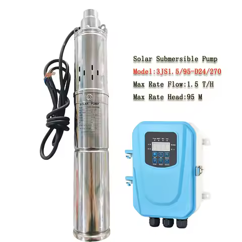 Solar water pump 2 years warranty 270w 0.4HP Submersible Pump SS304 24v Best Price Of 3“ DC solar wa