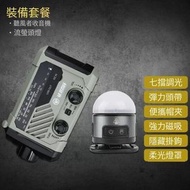 多功能收音機【手搖收音機+（強光頭燈）】