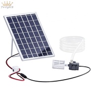 12V Submersible Pump with 9V 10W Solar Panel 240 L/H Flow for Outdoor Fountains
