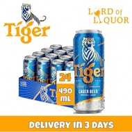 Tiger Lager Beer Can 24 X 490ml