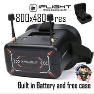iFlight FPV Goggles 800x480 with DVR Function VG00851 , built in battery, and Goggle Case